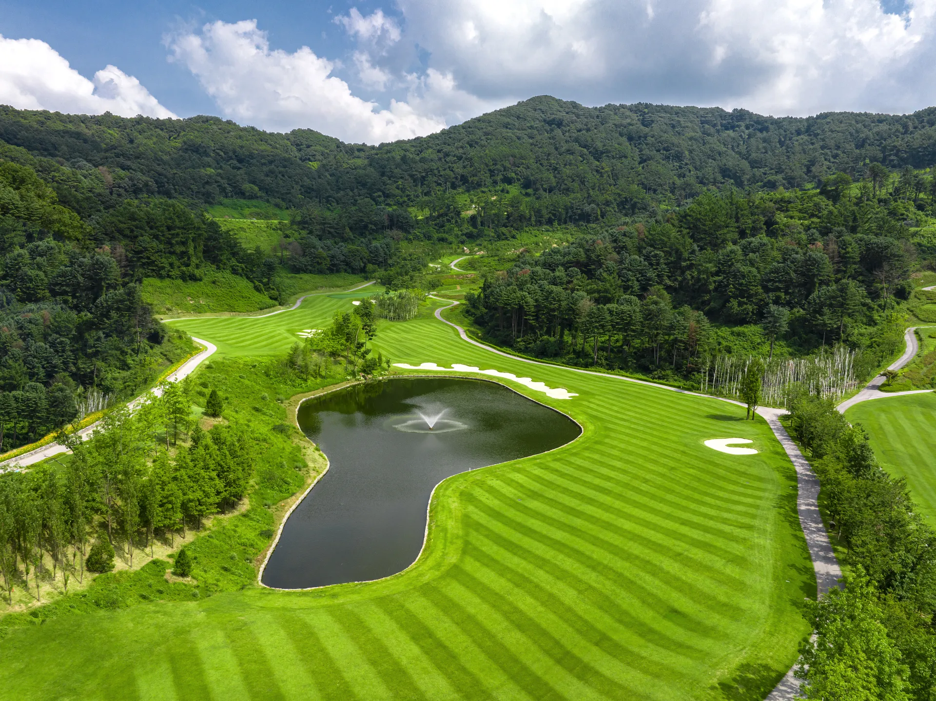 포천 샴발라CC 항공 전경